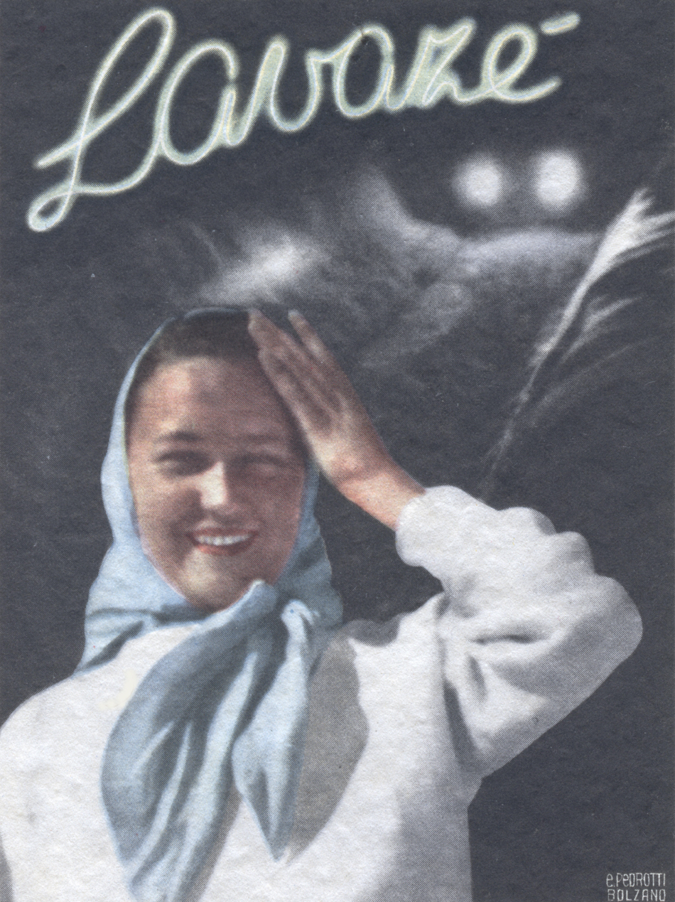 Cartolina promozionale Albergo Lavazé 1950